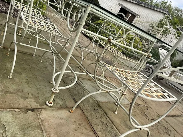 Tuinset gietijzer met 6 stoelen - afbeelding 3 van  9