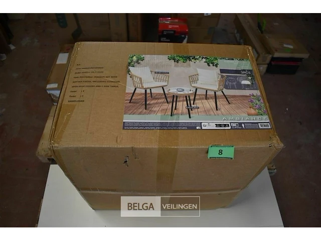 Tuinset lounge met kussens tafel - afbeelding 2 van  5