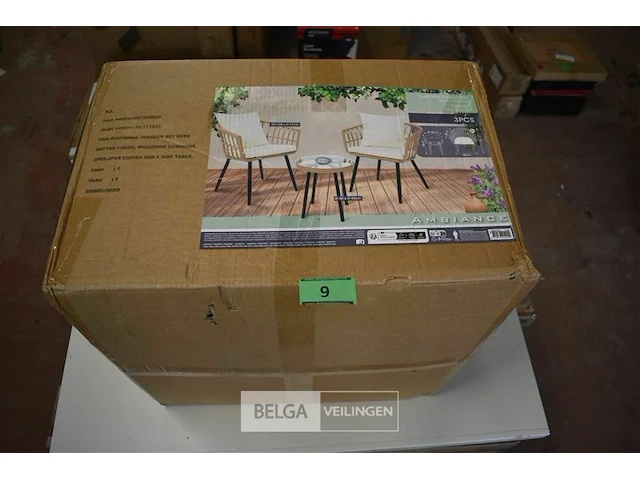 Tuinset lounge met kussens tafel - afbeelding 2 van  4