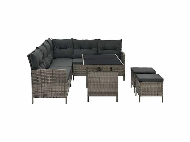 Tuinset met bank, tafel en 2 krukken - afbeelding 3 van  7
