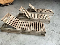 Tuinstoel - ligbed grenen - afbeelding 3 van  6