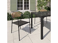 Tuinstoelen - riet en textileen (x8) - afbeelding 3 van  10