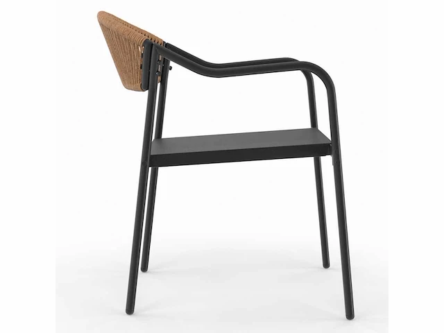 Tuinstoelen - riet en textileen (x8) - afbeelding 9 van  10