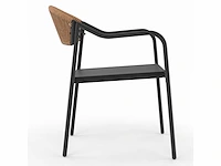 Tuinstoelen - riet en textileen (x8) - afbeelding 9 van  10