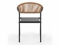 Tuinstoelen - riet en textileen (x8) - afbeelding 10 van  10