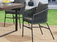 Tuinstoelen met touwbinding – (x4) - afbeelding 1 van  16