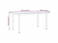 Tuintafel - aluminium en glas - afbeelding 8 van  8