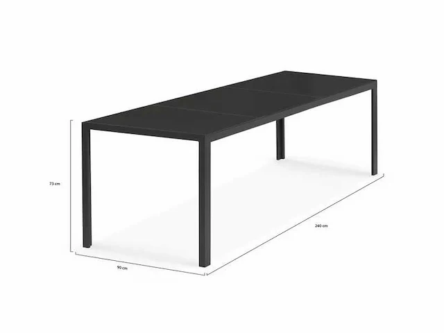 Tuintafel - gehard glas 240cm - afbeelding 7 van  8