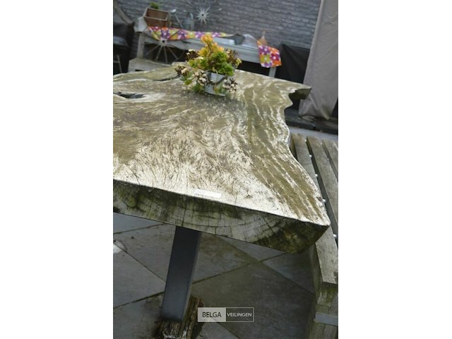 Tuintafel 320 cm met bank - afbeelding 3 van  4