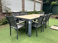 Tuintafel met 8 stoelen - afbeelding 1 van  6