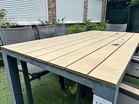 Tuintafel met 8 stoelen - afbeelding 3 van  6