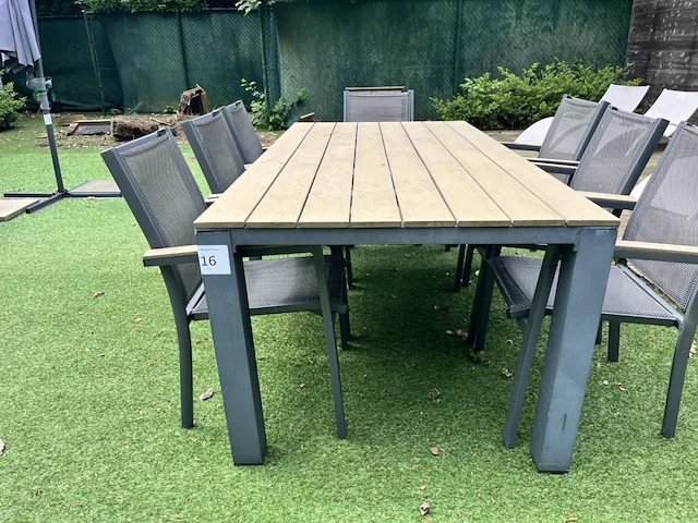 Tuintafel met 8 stoelen - afbeelding 2 van  6