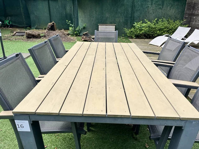 Tuintafel met 8 stoelen - afbeelding 3 van  6