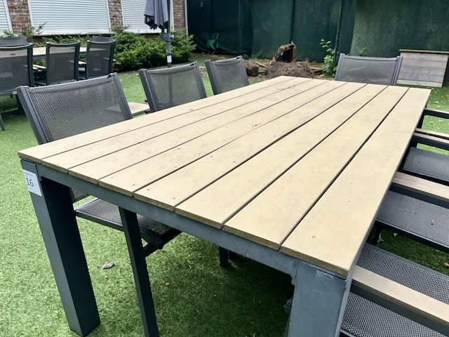 Tuintafel met 8 stoelen - afbeelding 4 van  6