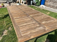 Tuintafel met inox onderstel - afbeelding 3 van  4