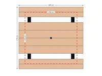 Tuintafel picknicktafel (2x) - afbeelding 2 van  2