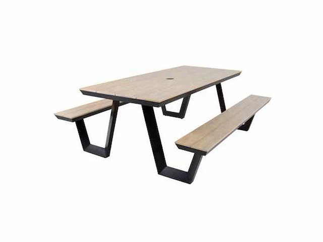 Tuintafel picknicktafel (2x) - afbeelding 1 van  2