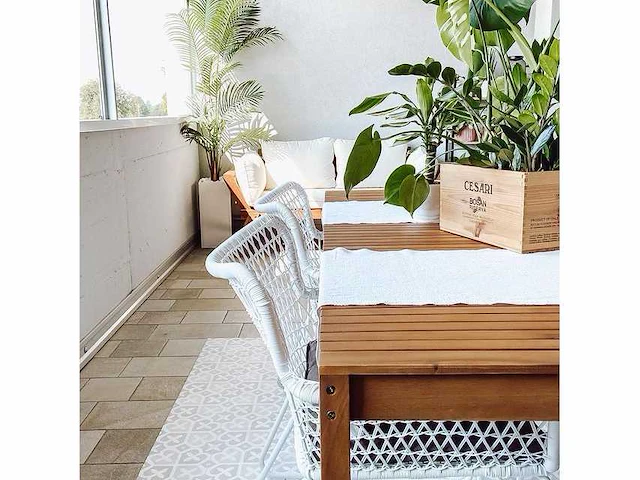 Tuintafel van acaciahout 180 x 90 cm - afbeelding 3 van  6