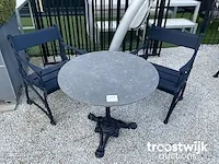 Tuintafel van gardeluxe met twee stoelen - afbeelding 1 van  1