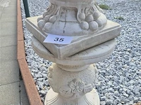 Tuinvaas op sokkel, 92cm - afbeelding 3 van  3