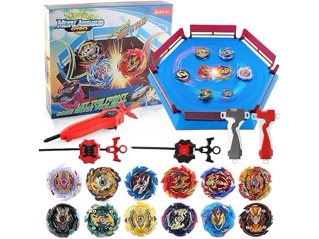 Tukiie bey kinderspeelgoed tol arena battling top stadion blade battle set - afbeelding 1 van  4