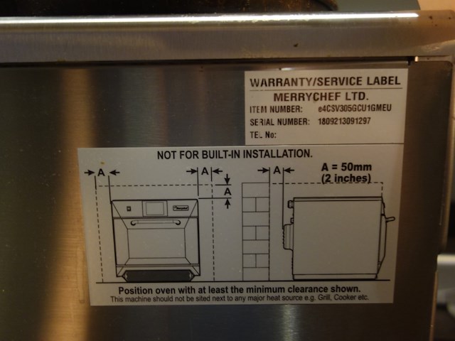 Turbo-oven merrychef - afbeelding 6 van  7