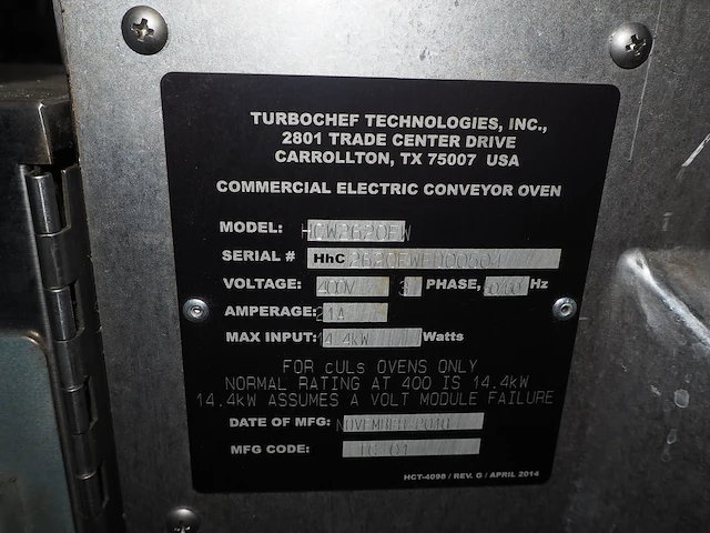 Turbochef technologies - afbeelding 2 van  10