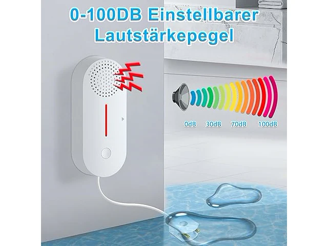 Tuya slim wateralarm met wifi-herinnering - afbeelding 3 van  4