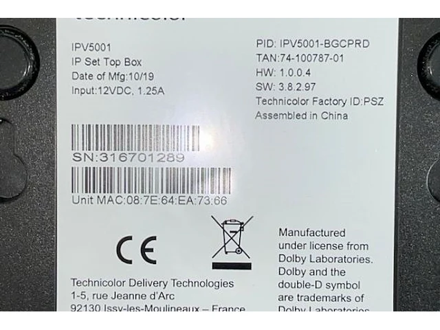 Tv decoder proximus - afbeelding 4 van  4