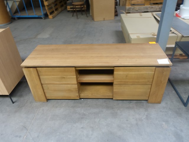 Tv kast eik massief - afbeelding 2 van  3