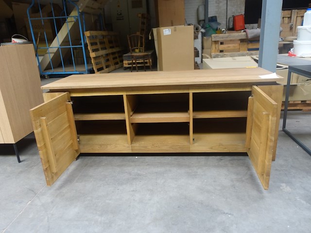 Tv kast eik massief - afbeelding 3 van  3