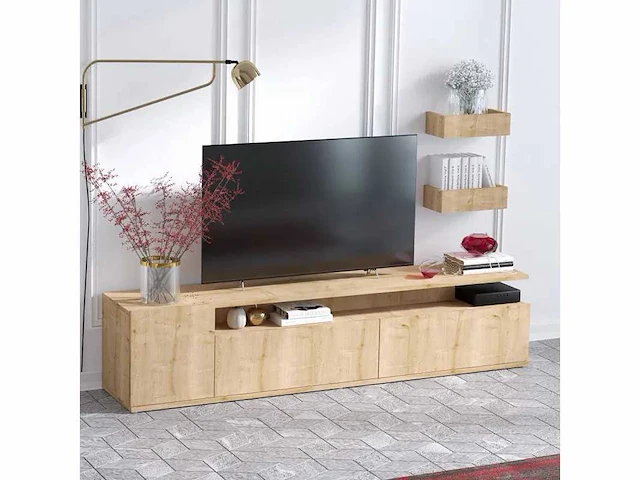 Tv-meubel - alika eiken kleur - afbeelding 2 van  6