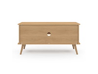 Tv-meubel - lattenbodem 2 deuren + planken l110cm - afbeelding 6 van  7