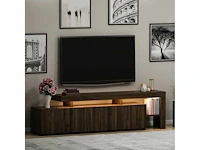 Tv-meubel - led - walnoot afwerking forme - afbeelding 1 van  4