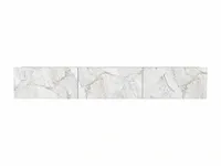 Tv-meubel met 3 deuren - wit marmereffect - afbeelding 4 van  7