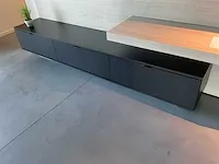 Tv meubel met werkruimte en kast - afbeelding 6 van  9