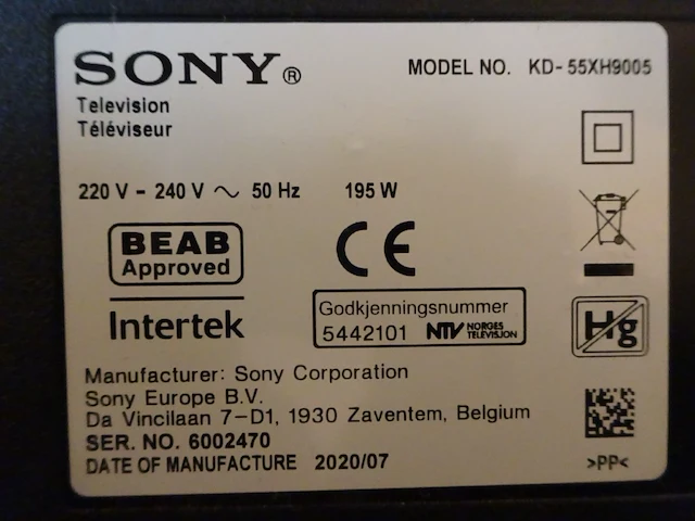 Tv sony - afbeelding 4 van  4