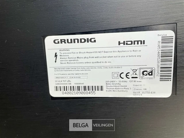 Tv toestel grundig 55' - afbeelding 2 van  2