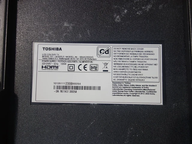 Tv toshiba 50 inch - afbeelding 3 van  4