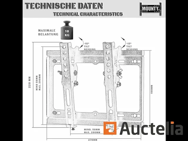 Tv wand mount mounty my231 - afbeelding 3 van  4