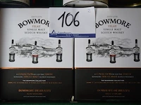 Twee 3-delige whisky sets bowmore 40%