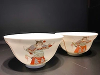 Twee chinese wu shuang pu kommen. chinees porselein - afbeelding 19 van  30