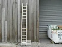 Twee delige alu ladder 2x12 sporten - afbeelding 1 van  4