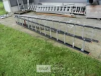 Twee delige alu ladder 2x14 sporten - afbeelding 2 van  4