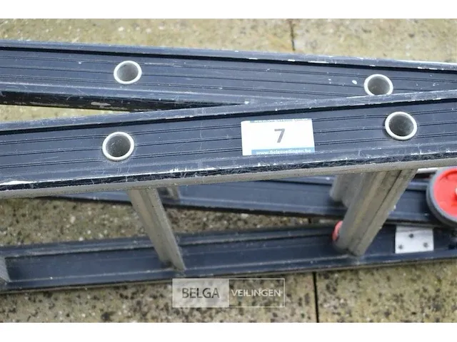 Twee delige alu ladder 2x14 sporten - afbeelding 4 van  4