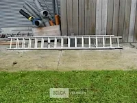 Twee delige alu ladder 2x16 sporten - afbeelding 1 van  4