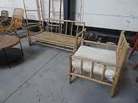 Tweedelige bamboe tuinset - afbeelding 1 van  5