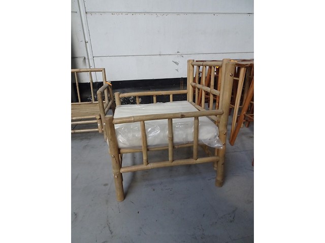 Tweedelige bamboe tuinset - afbeelding 4 van  5