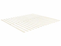 Tweepersoonsbed 140 x 200 cm in wit hout - afbeelding 6 van  8