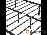 Tweepersoonsbed 140 x 200 cm metaal voor volwassenen